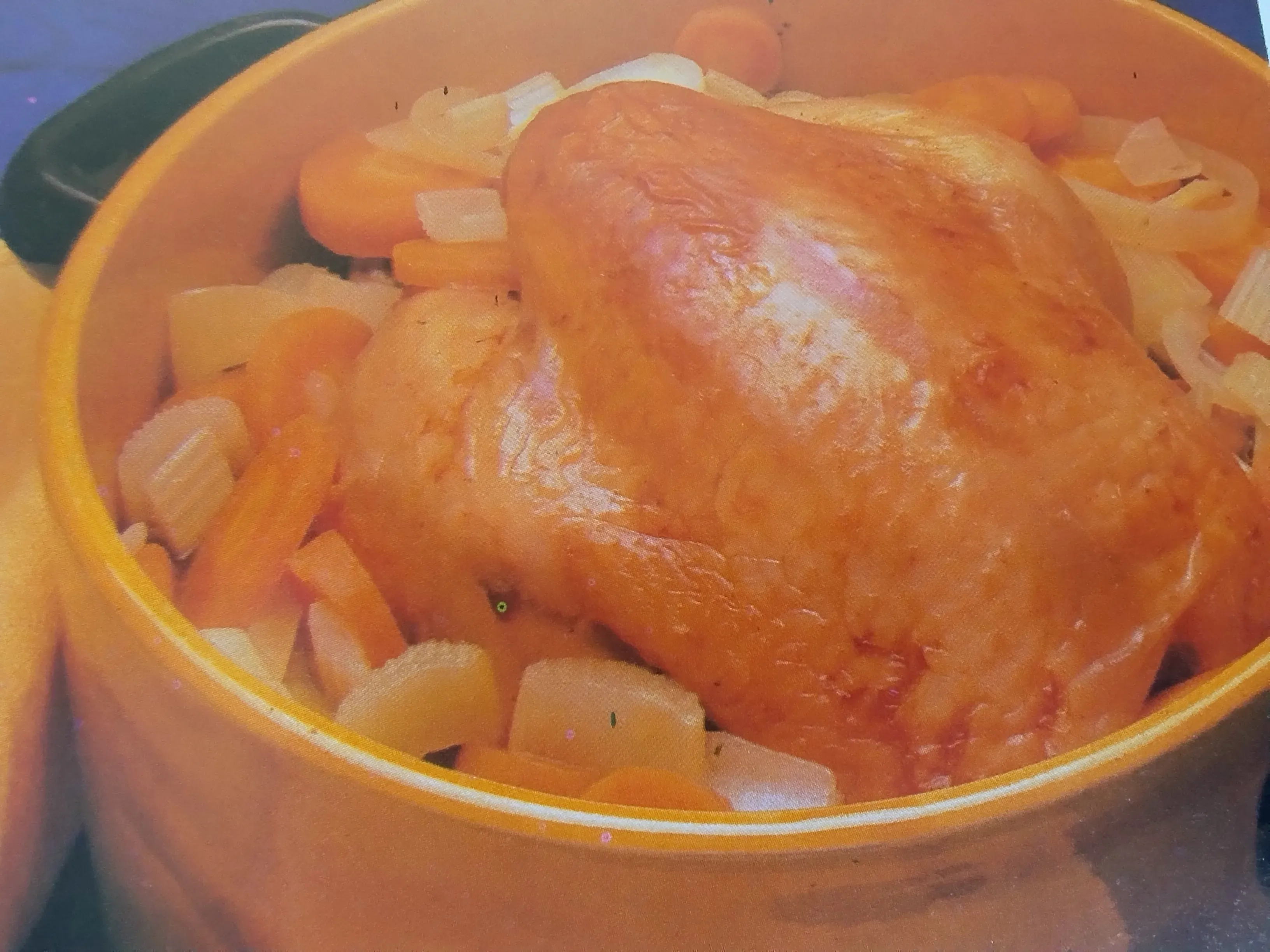 frango assado com rodelas de limao