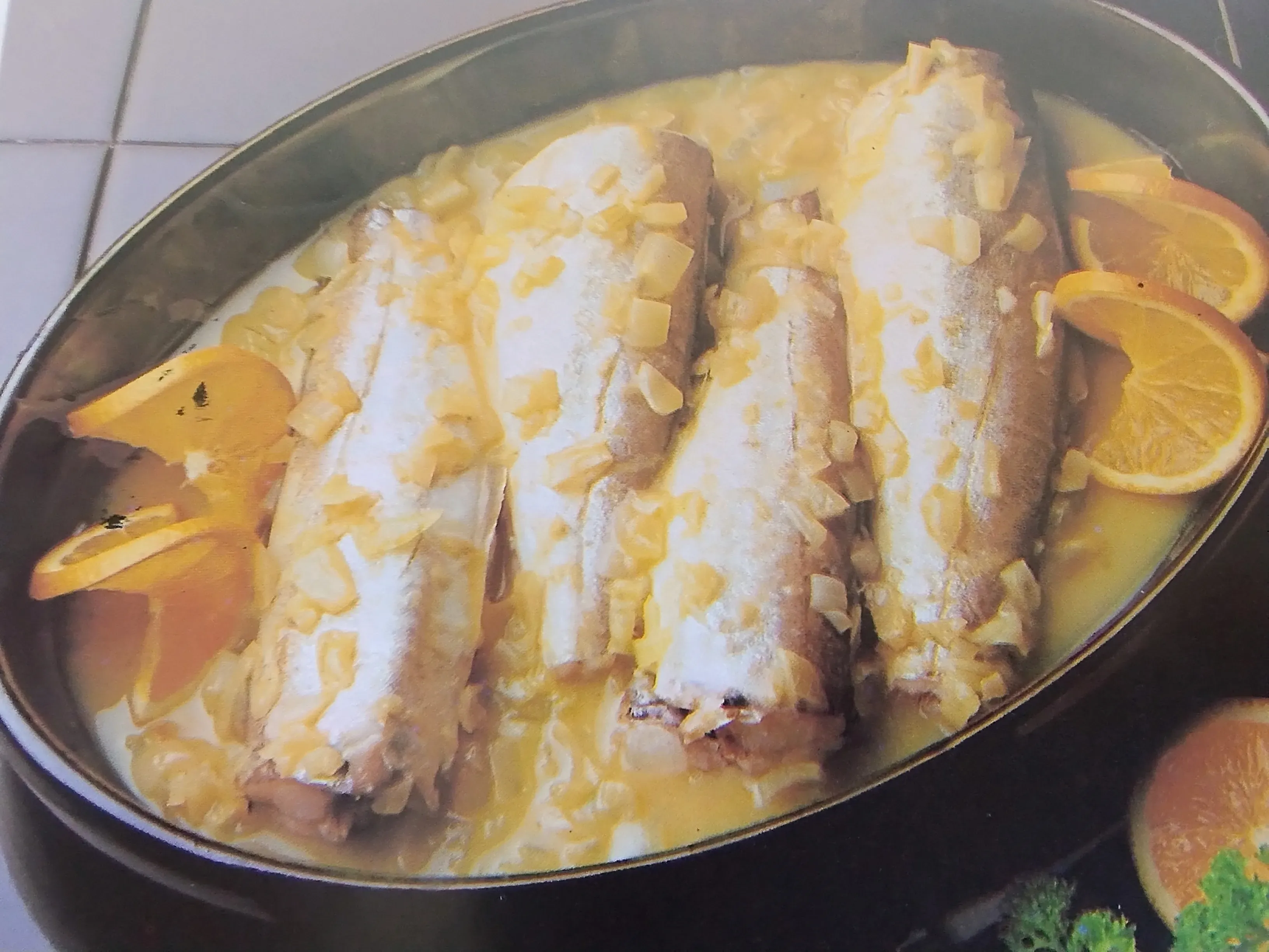 peixe com laranja